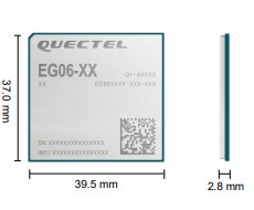 4G LTE-A EG06 IoT Modules sans fil multi scène anti-interférence